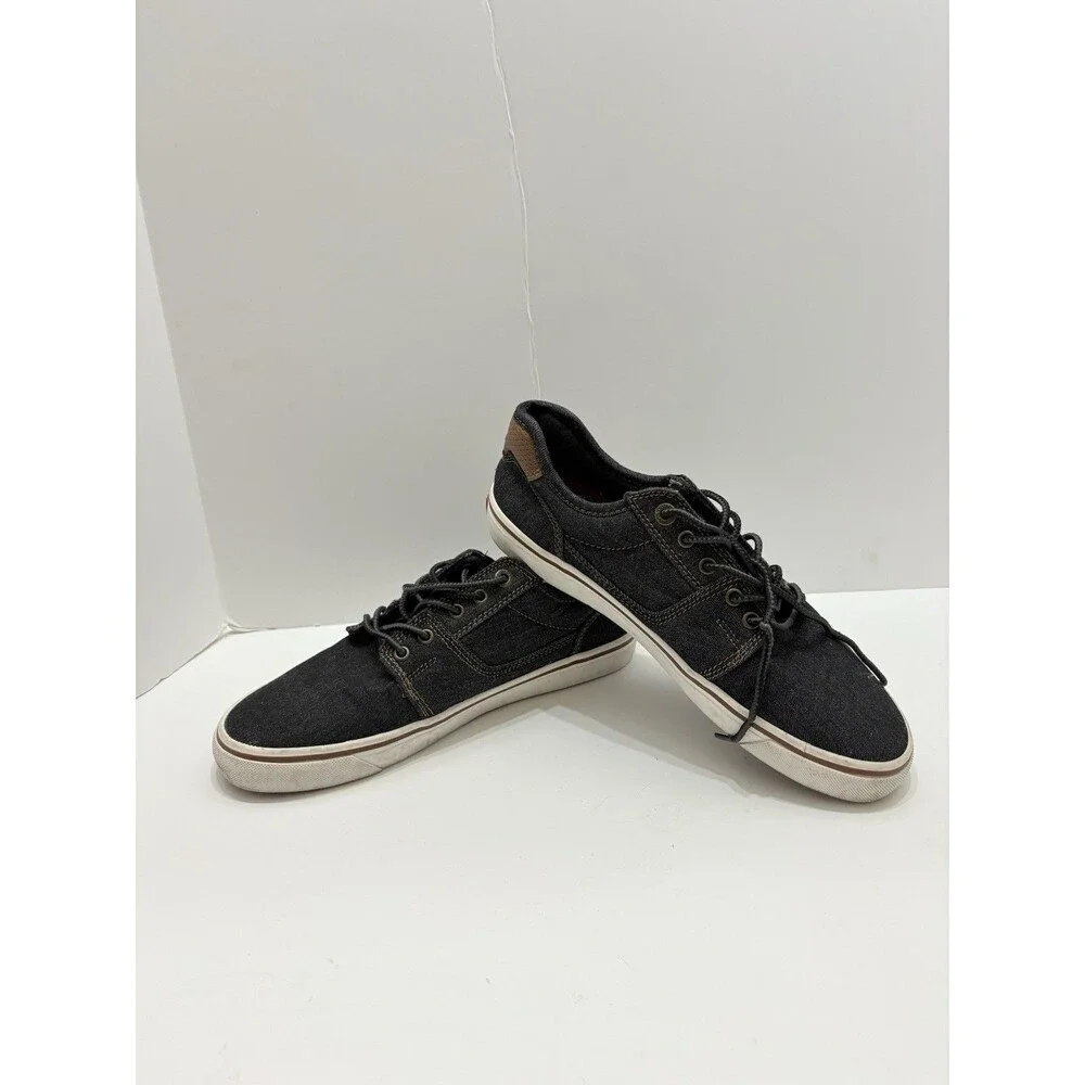 Levis Shoes Mens 7.5 Casual Sneakers Flats Comfort  Black Lace Up Low Shoes Levi